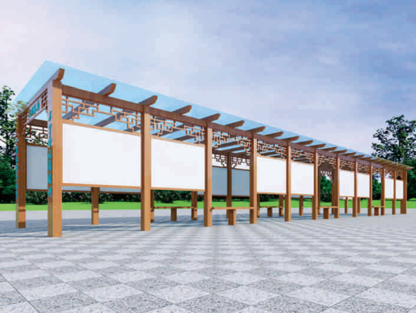 文(wén)化(huà)長(cháng)廊庭院走廊設計(jì)定制(zhì)